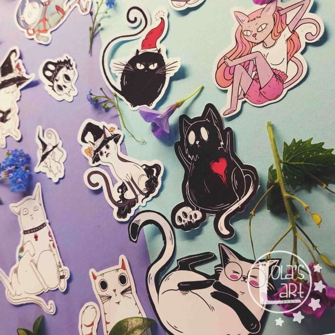 Cute Cats Stickers